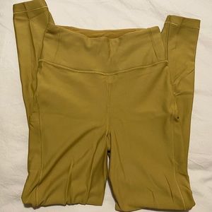 Mustard yellow lulu lemon leggings